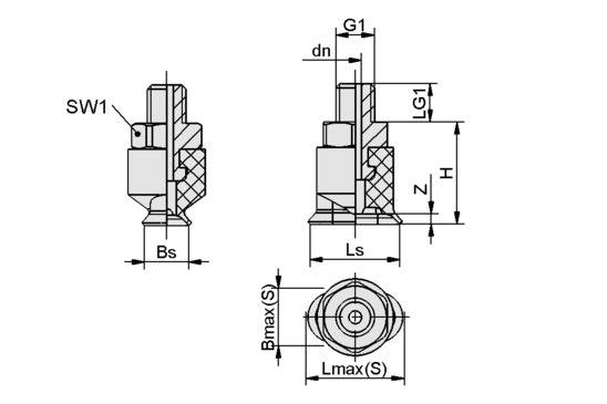 SGON 7x3.5 NBR-60 M3-AG