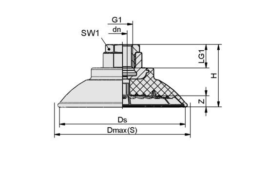 SAF 100 NBR-60 G3/8-IG SAF 100 NBR-60 G3/8-IG