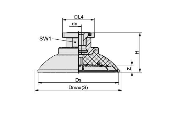 SAF 80 NBR-45 RA