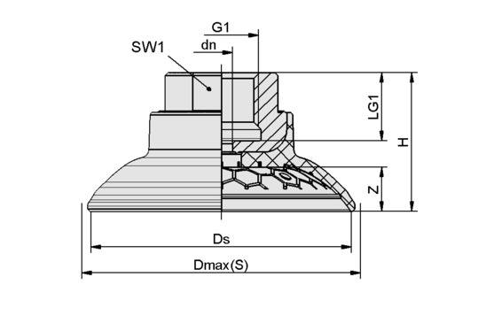 SAG 60 NBR-60 G3/8-IG
