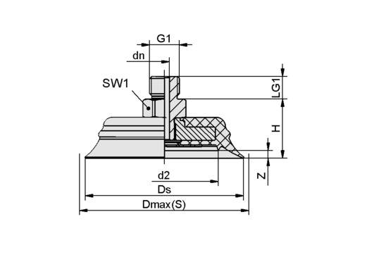 SHFN 70 NK-45 G1/4-AG E TV