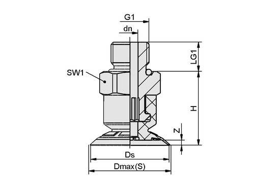 SFF 20 EPDM-45 G1/8-AG