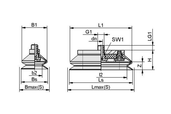 FSGAO 140x65 VU1-72 G1/4-AG