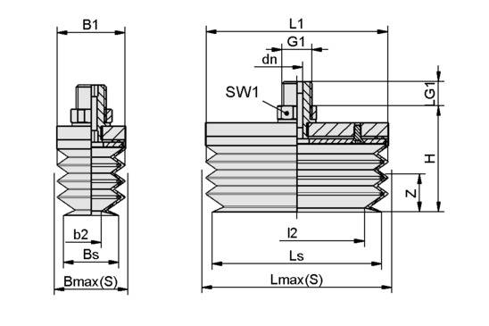 FSGB-R 80x40 SI-50 G1/4-AG