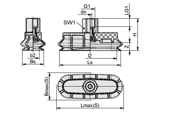 SPOB1 60x20 ED-65 G1/8-IG