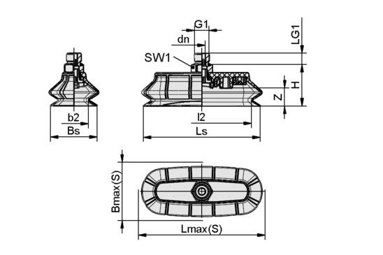 SPOB1 100x40 ED-65 G1/4-AG