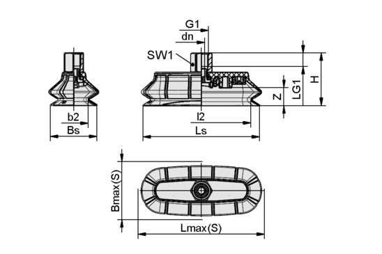 SPOB1 100x40 ED-65 G1/4-IG