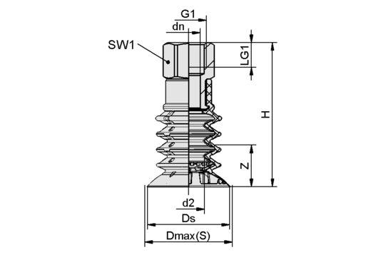 SPB4f 30 SI-55 G3/8-IG