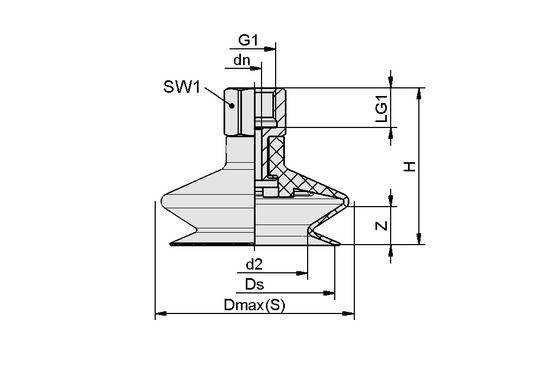 FSGA 33 NBR-ESD-55 G1/4-IG