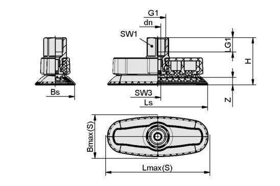 SAOXM 60x20 ED-85 G1/4-IG