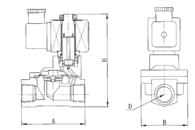 Клапан TE чертёж