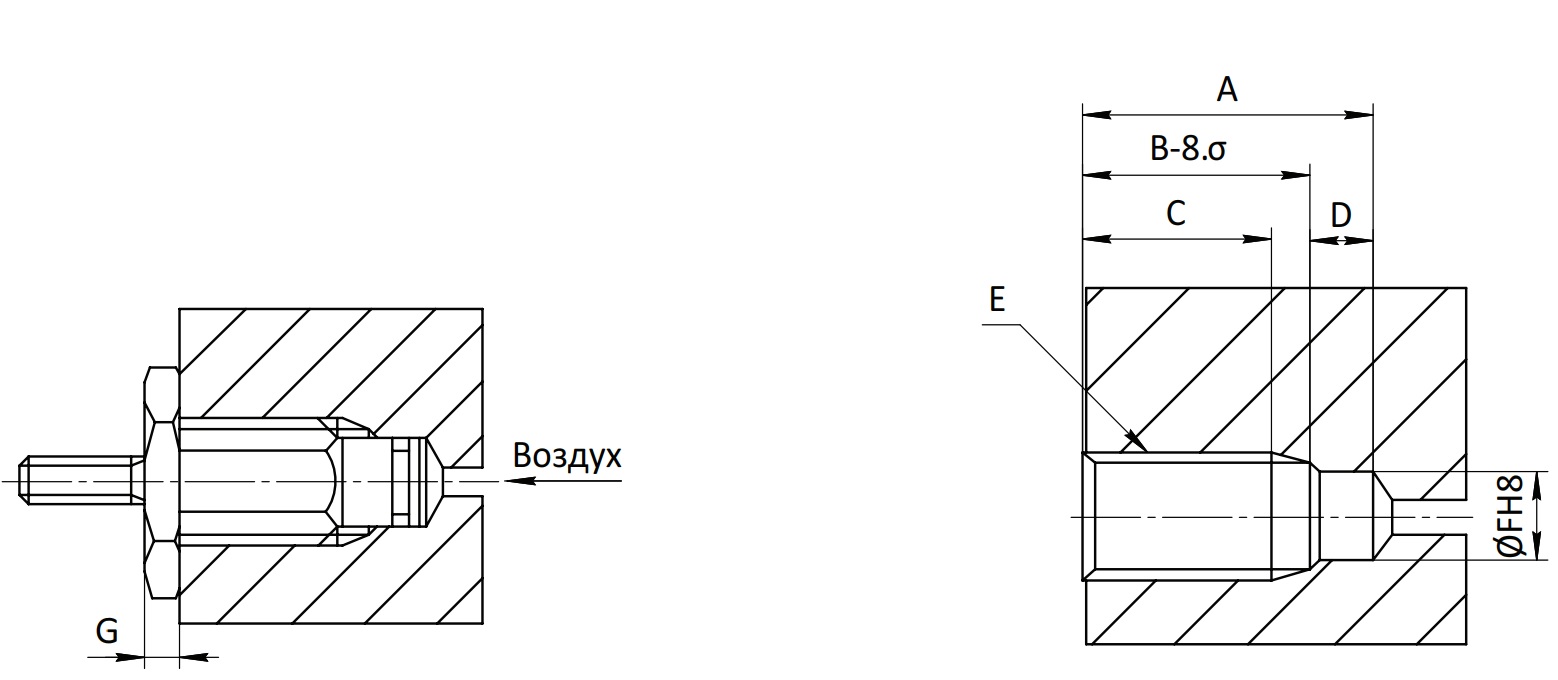 Пневмоцилиндр SC-CP-15х5