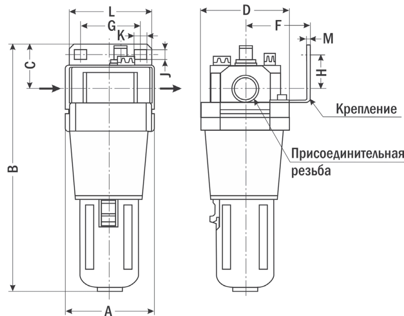 Маслораспылитель SA-L50-25 G1" 7000 Нл/мин