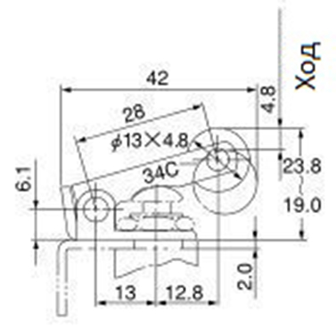 Распределитель SV-TAC-R-52-06 G1/8" Схема работы 5/2