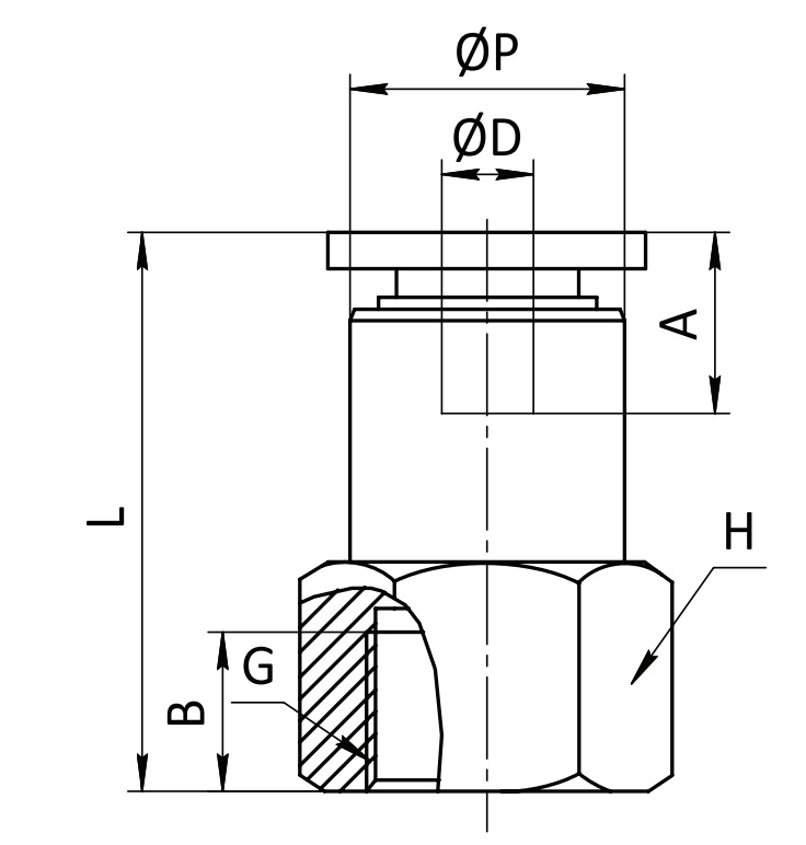 SF-EPCF 8G02 Фитинг