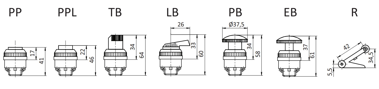 Распределитель SV-H-R-32-06 G1/8" Схема работы 3/2