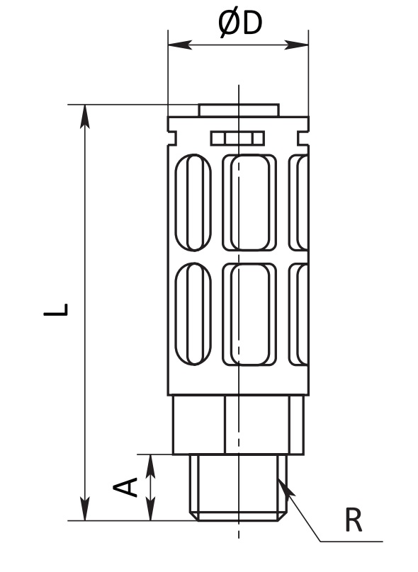 Глушитель SF-PUL-01 R1/8"