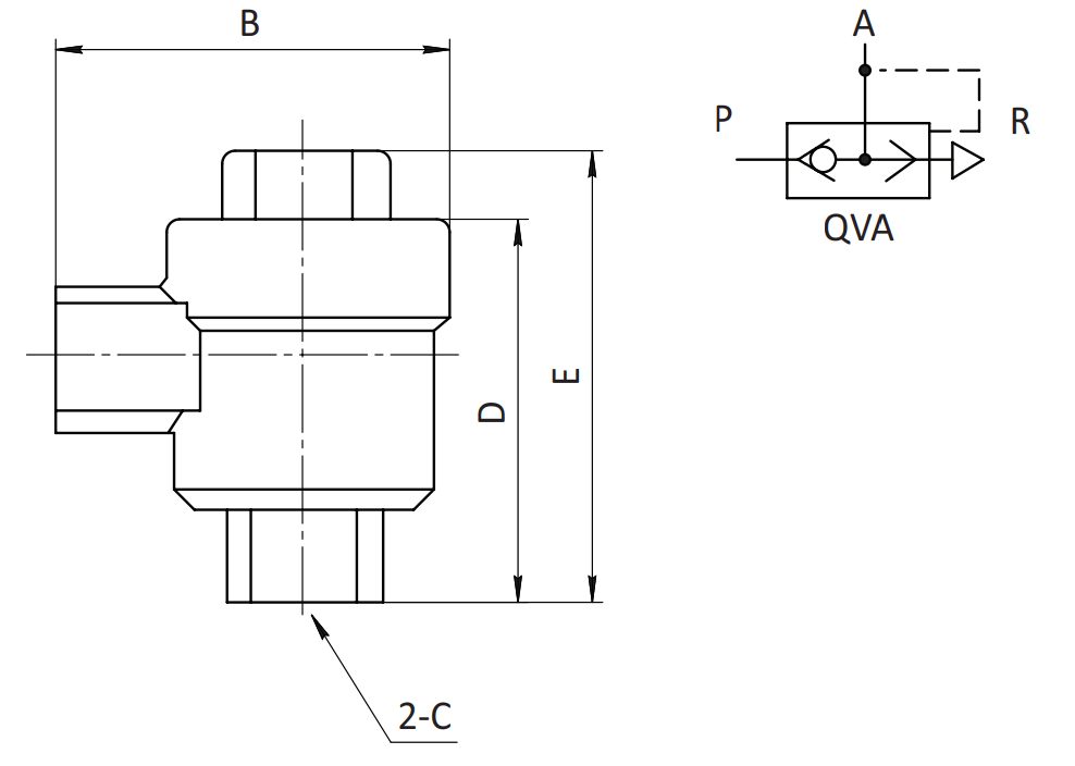 Клапан быстрого выхлопа SO-QVA-08