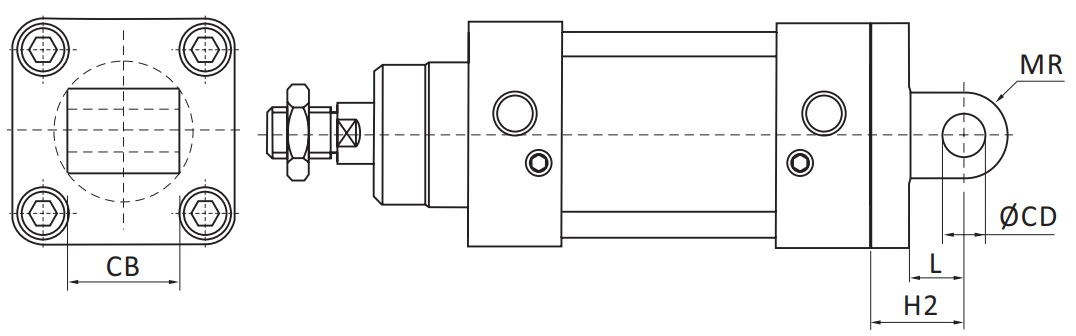 Задняя охватываемая цапфа SC-SG-CA-250