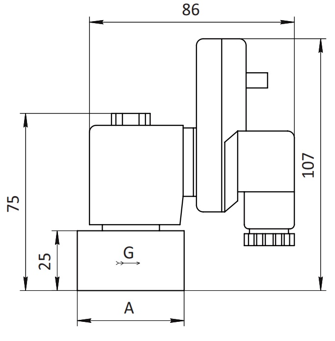 Клапан SV-FDS-ES-22NC-08 G1/4"