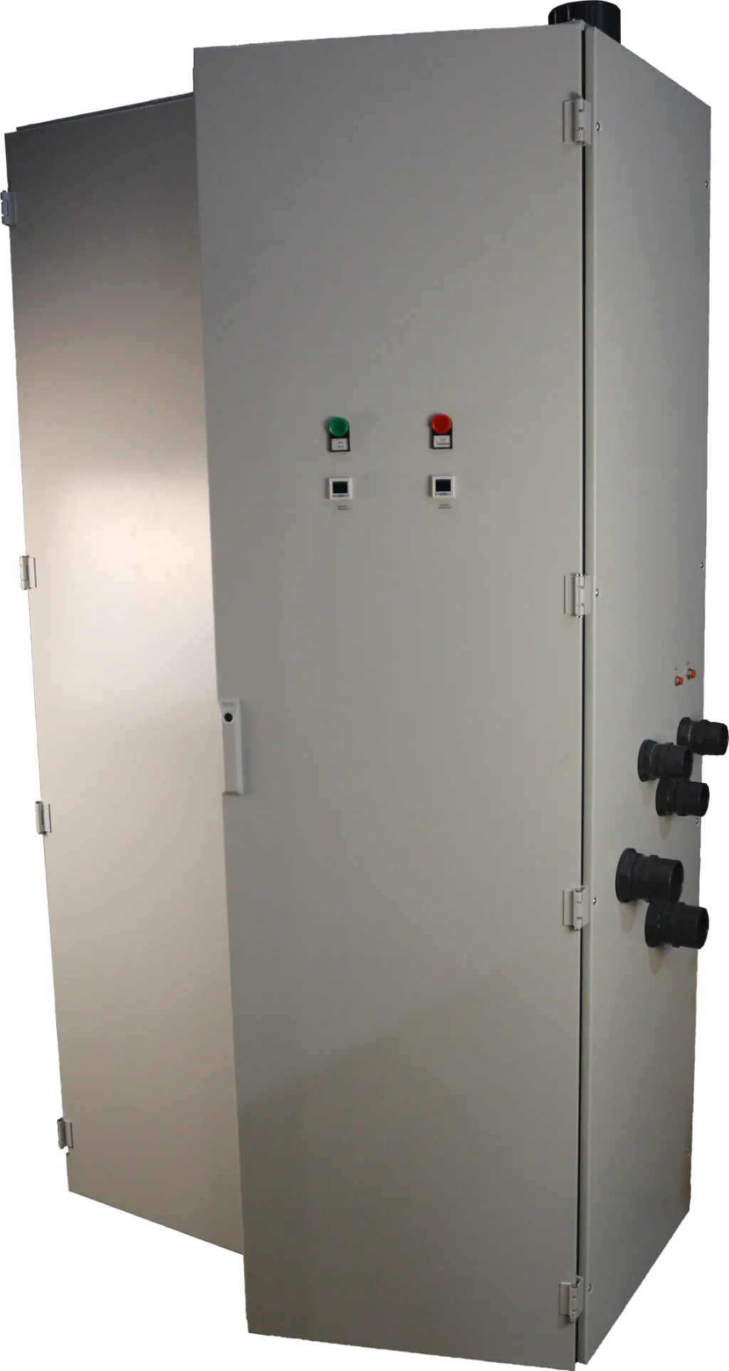 Шкаф управления системой барботажа и матирования воды — общий вид