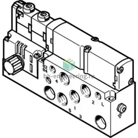 VMPA14-M1H-HS-G1/8-PI 8023558 FESTO - Распределитель электр. упр., 2X3/2 НO/НЗ, G1/8, 24 VDC, изображение 1