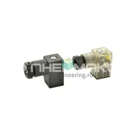 315.11.03L PNEUMAX - Разъем с индикацией DIN 43650, тип B 11 мм, 3-пин, 220 V AC, изображение 1