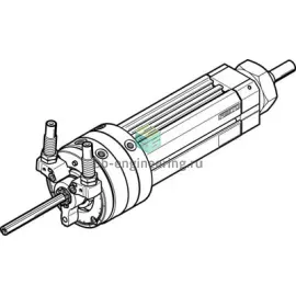 DSL-32-80-270-CC-A-S2-KF-B 556709 FESTO - Линейно-поворотный привод, 32X80 мм, двуст. шток, изображение 1