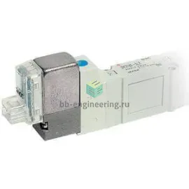 SY3220-5MOU-C4-Q SMC - Распределитель электр. упр., 5/2 бист., 4 мм, 24 VDC, изображение 1