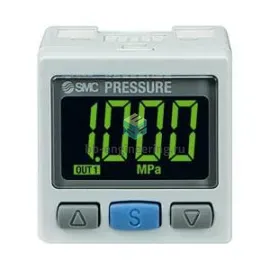 ISE30A-01-P SMC - Реле давления -1÷10 бар, НО/НЗ PNP, R1/8;M5, изображение 1
