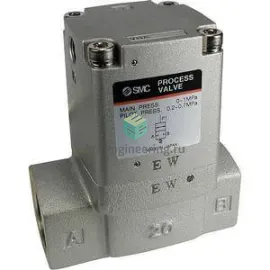 VNA301A-20A SMC - Клапан седельный, G3/4, ДУ 20, алюминиевый, 2/2 НЗ, изображение 1