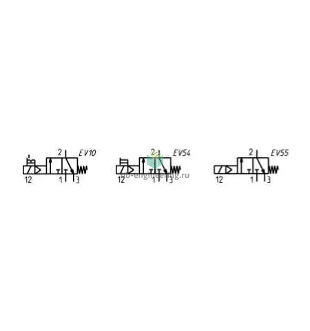 MD1-V16IL CAMOZZI - Отсечной клапан электр. упр., без катушки, 3/2 НЗ, изображение 2