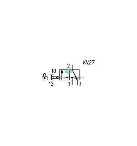 MD1-V01-3/8 CAMOZZI - Отсечной клапан ручной, G3/8, 3/2 бист., изображение 2