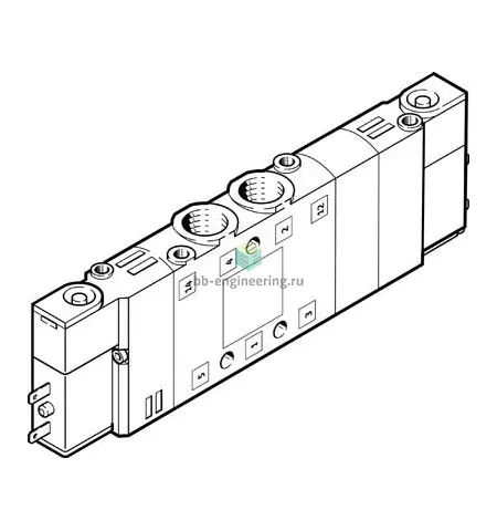 CPE10-M1BH-5/3B-M7-B 533145 FESTO - Распределитель электр. упр., 5/3 под давл., M7, 24 VDC, изображение 1