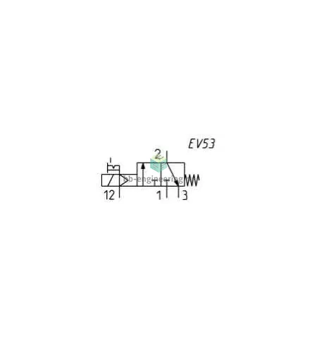 MX3-1-V17 CAMOZZI - Отсечной клапан электр. упр., G1, без катушки, 3/2 НЗ, изображение 2