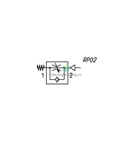 PMCU 704-1/8-8 CAMOZZI - Дроссель с обратным клапаном, G1/8-8 мм, для привода, изображение 2