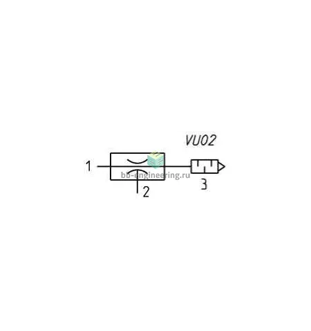 VEB-05H CAMOZZI - Вакуумный эжектор, сопло 0.5 мм, высокий вакуум, M5, изображение 2