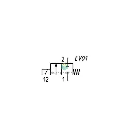 623-15G-A6D CAMOZZI - Распределитель прямого действия электр. упр., 2/2 НЗ, G3/8, 110 VAC, изображение 2