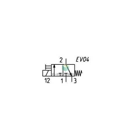 KN000-305-F18 CAMOZZI - Распределитель прямого действия электр. упр., 3/2 НЗ, 24 VDC, изображение 2