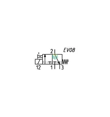 600-450-A6B CAMOZZI - Распределитель прямого действия электр. упр., 3/2 НЗ, G1/8, 24 VAC, изображение 2