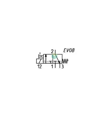638M-101-A6B CAMOZZI - Распределитель прямого действия электр. упр., 3/2 НЗ, G1/8, 110 VDC, изображение 3