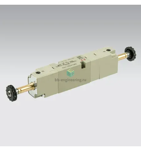 SOV B6 SES OC 7011022500 METAL WORK - Распределитель электр. упр., 5/3 выхлоп, G1/8, без катуш., изображение 1