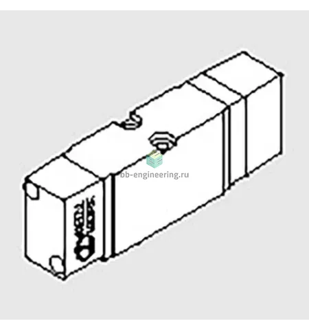 MPV D6 PNS PC 7063010410 METAL WORK - Распределитель по ISO 15407 пневм. упр., 5/3 под давл., ISO 02, изображение 1