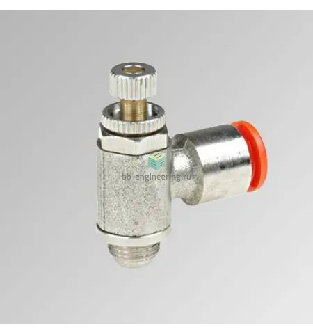 MRF N M C 6 1/4 9031007C METAL WORK - Дроссель с обратным клапаном, G1/4-6 мм, для привода, изображение 1