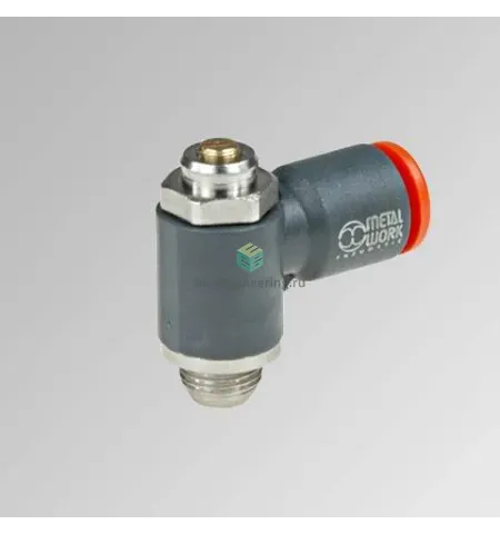 MRF O T C 4 M5 9011001C METAL WORK - Дроссель с обратным клапаном, M5-4 мм, для привода, изображение 1