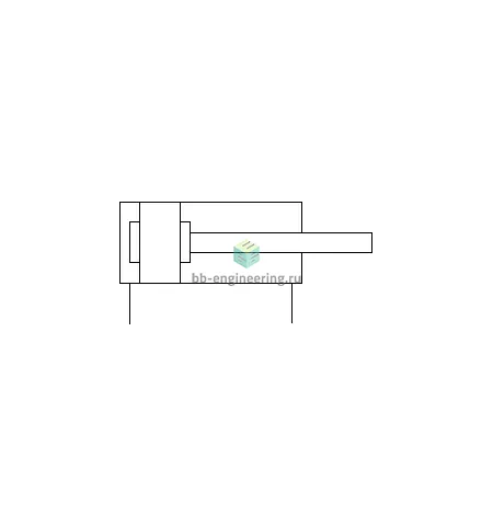 ADVC-25-5-I-P 188177 FESTO - Пневмоцилиндр, 25X5 мм, двуст. действ., внутр. резьба, изображение 2