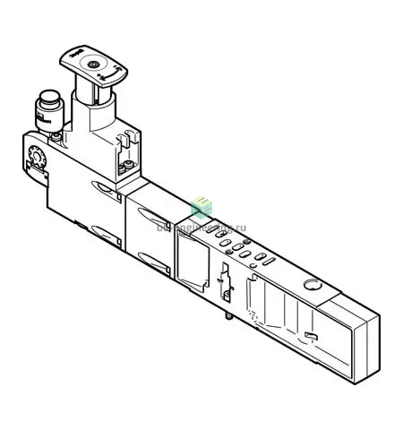 VABF-S4-2-R1C2-C-10E 560756 FESTO - Блочный регулятор, ISO 15407-2, ISO 02 (18 мм), изображение 1