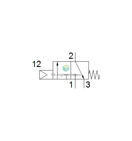 SVS-3-1/8 10190 FESTO - Распределитель для панельного монтажа механ. упр., 3/2 НЗ, G1/8, изображение 2