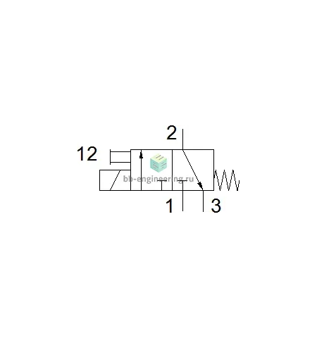 MHE4-M1H-3/2G-1/4-K 525188 FESTO - Распределитель электр. упр., 3/2 НЗ, G1/4, 24 VDC, изображение 2