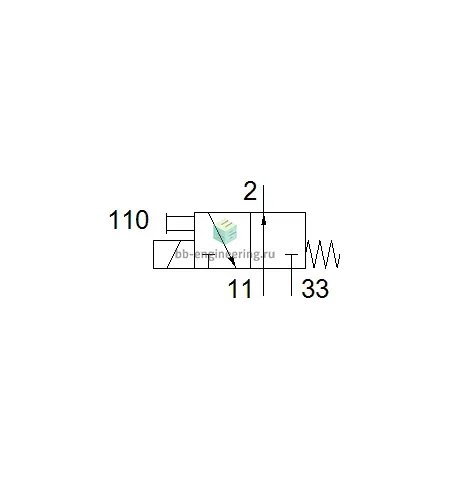 MHA1-M5H-3/2O-0,6-PI 197025 FESTO - Распределитель электр. упр., 3/2 НО, 12 VDC, изображение 2
